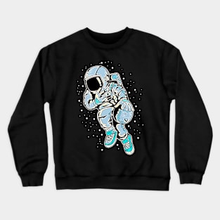 Astronaut Basketball 2 • Funny And Cool Sci-Fi Cartoon Drawing Design Great For Any Occasion And For Everyone Crewneck Sweatshirt